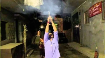 مادة حارقة.. شاب يثير الفوضى بمؤتمر انتخابي في النزهة ويشعل الواقعة